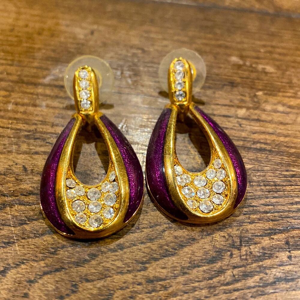 VINTAGE 80s Dangle Earrings